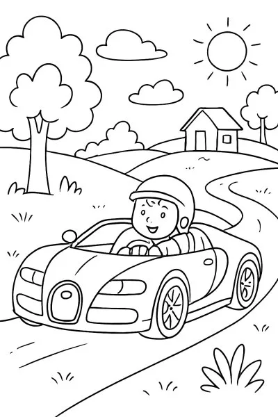 Bugatti para colorir 11