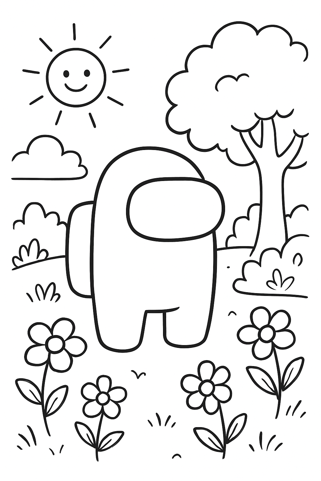 Among Us para colorir 12