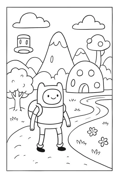 A Hora de Aventura para colorir 10