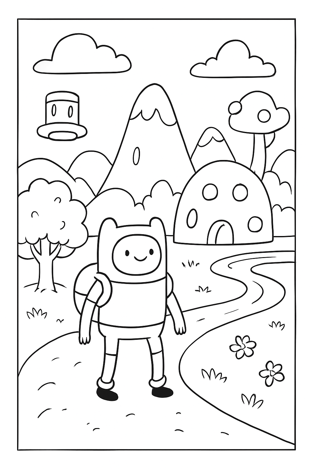 A Hora de Aventura para colorir 10