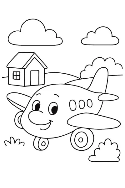 Aviões para colorir 04