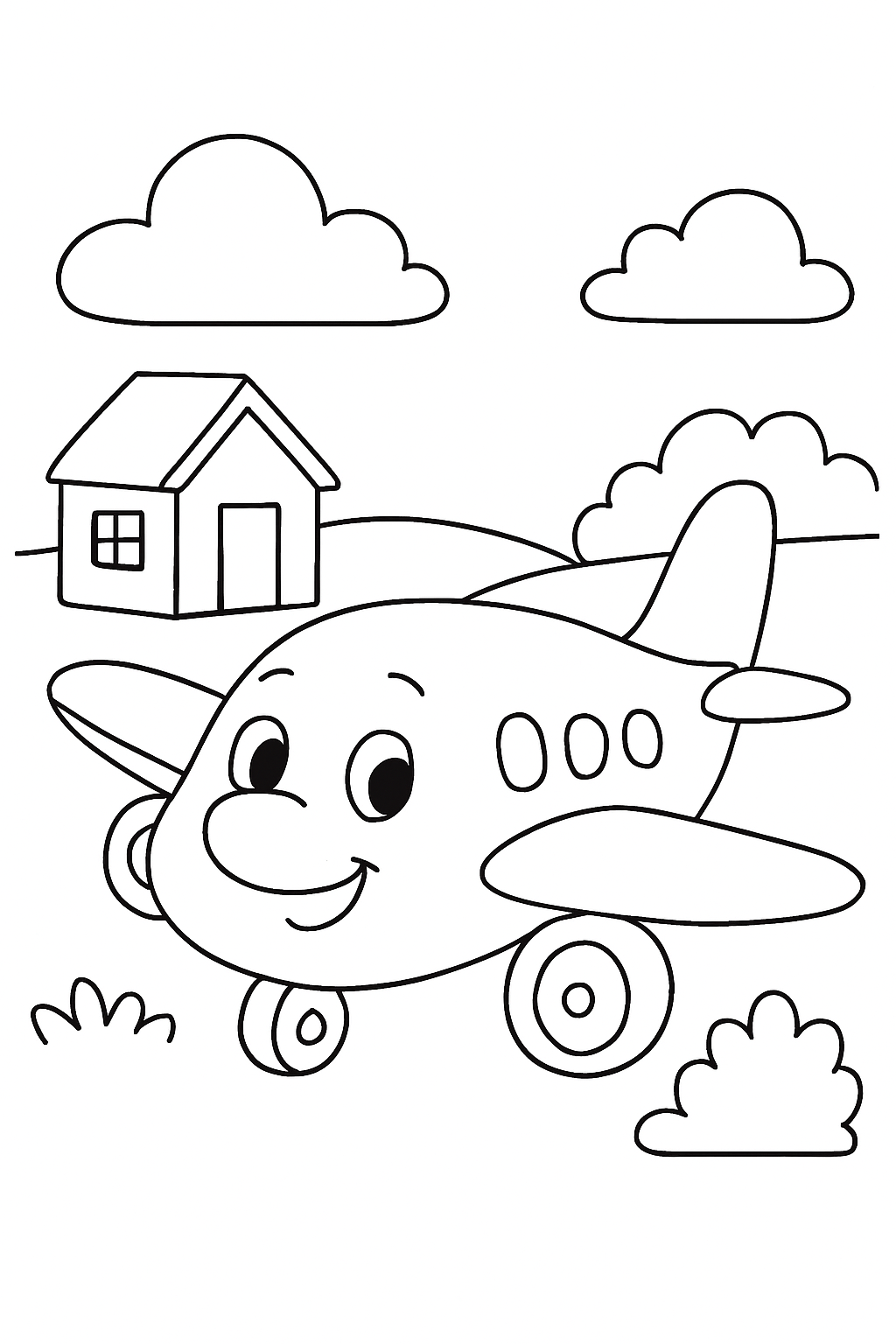 Aviões para colorir 04