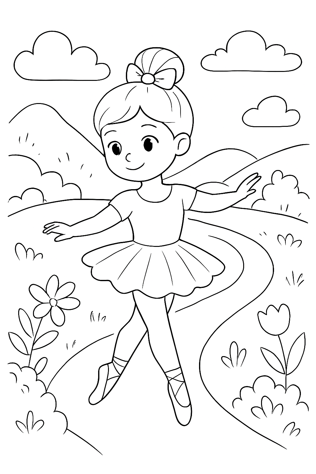 Ballerina Capuccina para colorir 06