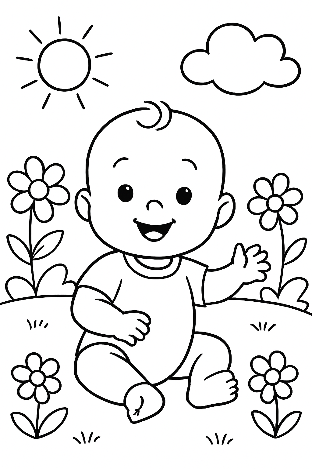 Bebês para colorir 01