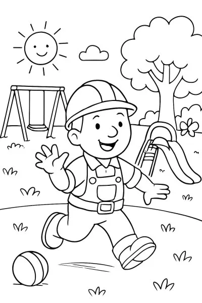 Bob, o Construtor para colorir 14