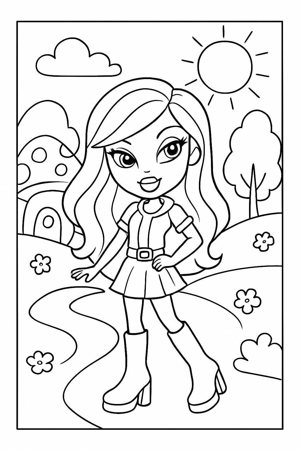 Bratz para colorir 10