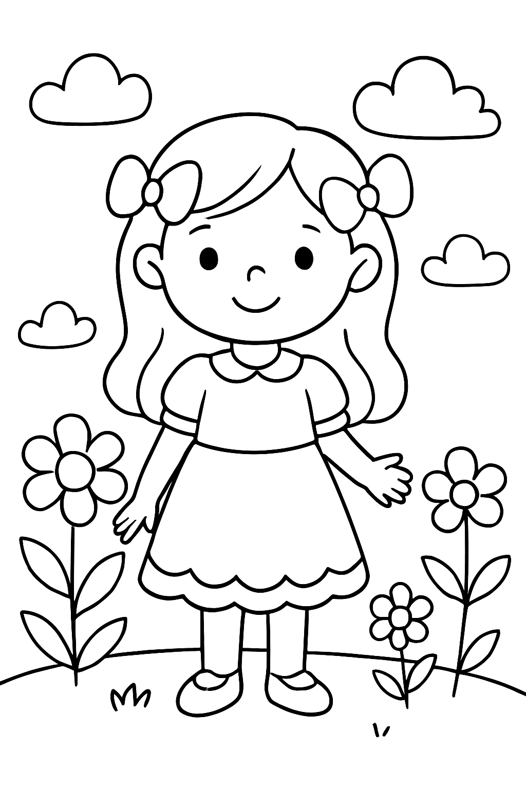 Bonecas para colorir 01