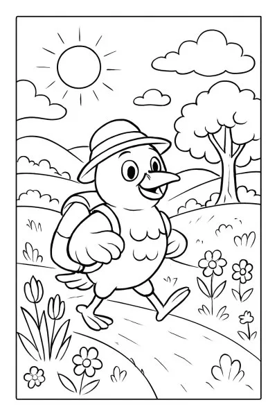 Azul Babão para colorir 06