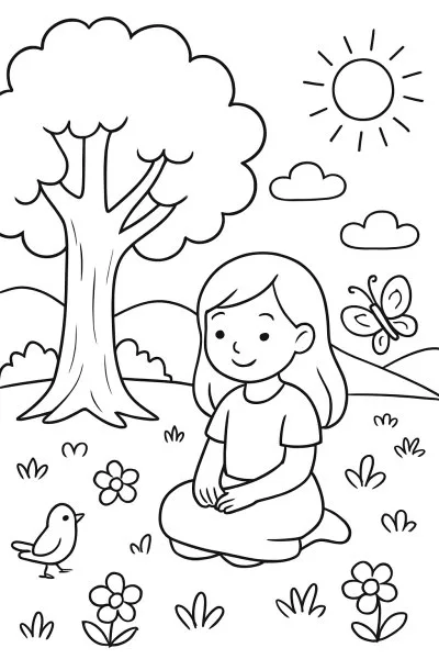 Natureza para colorir 08