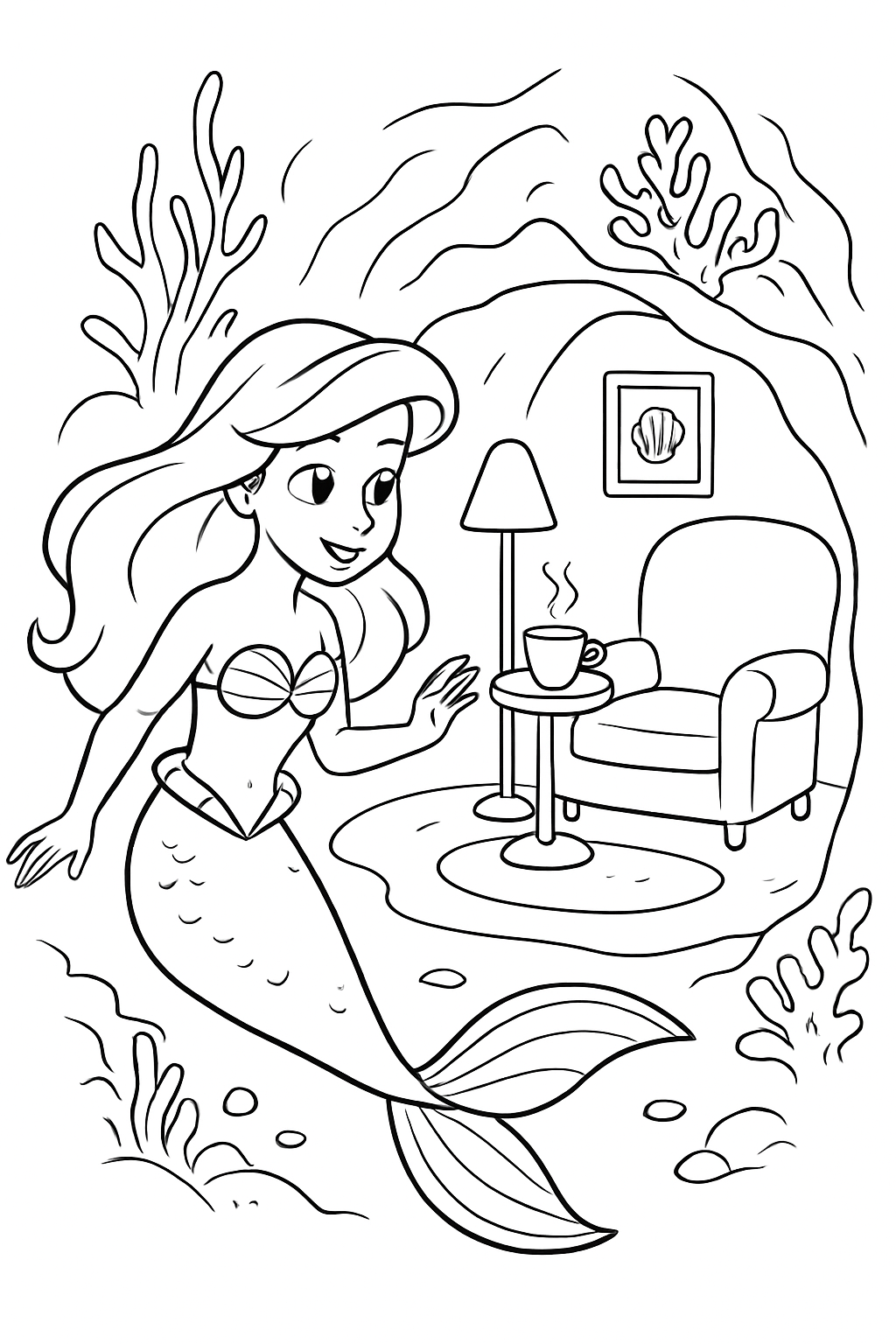 Ariel para colorir 15