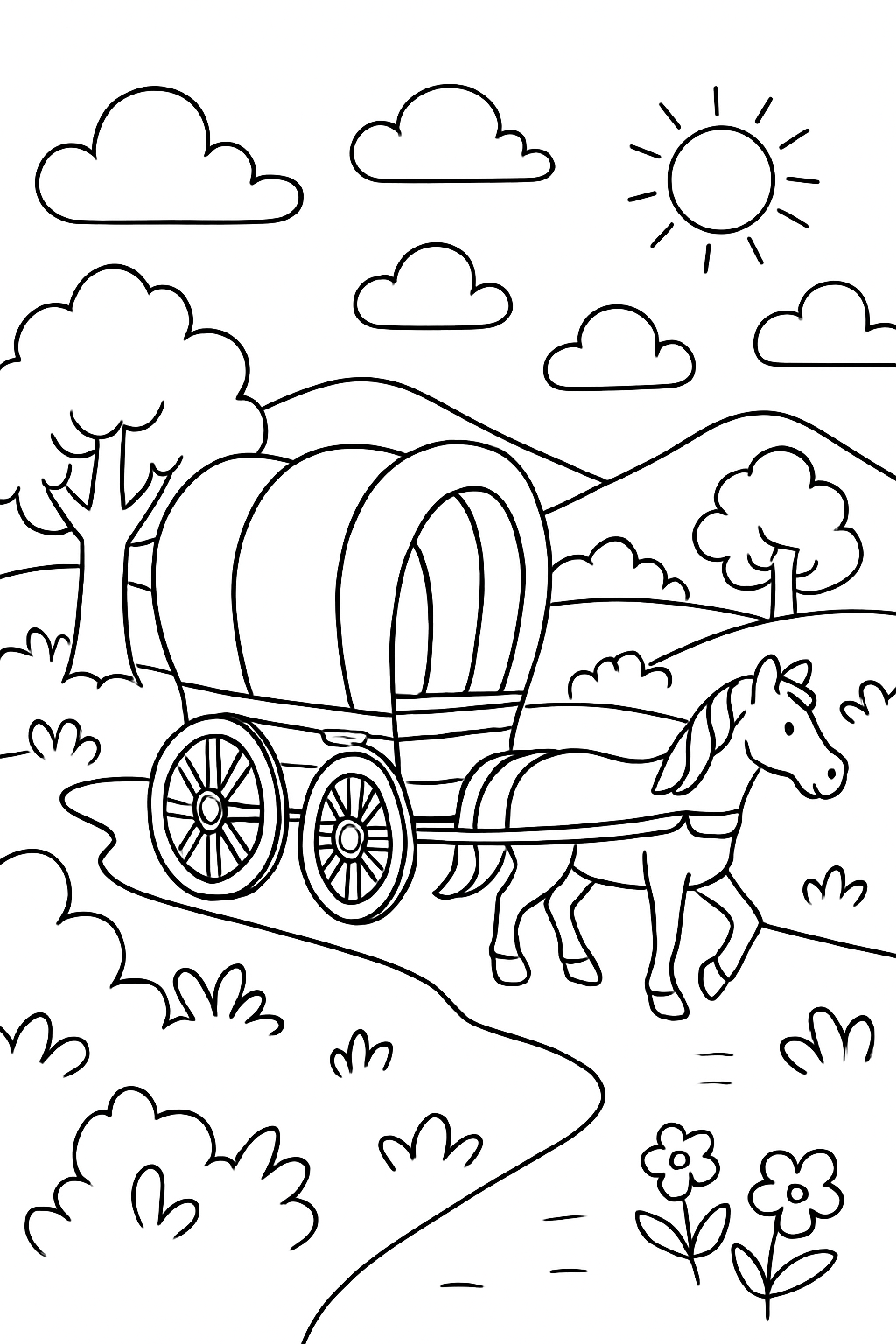 Carreta Furacão para colorir 10
