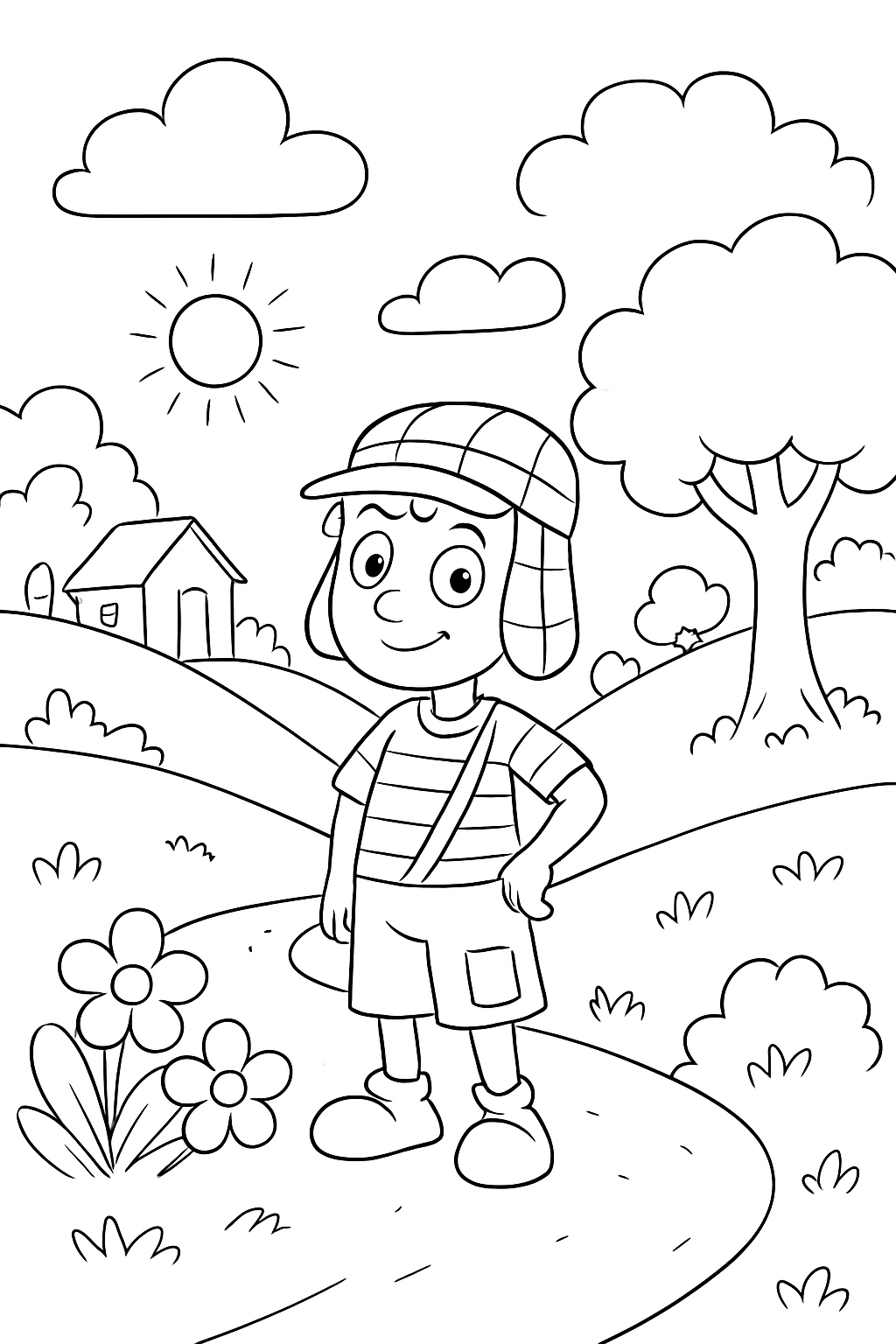 Chaves para colorir 10