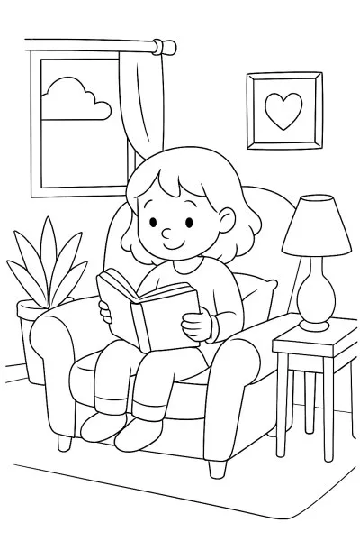 Cadeira para colorir 15