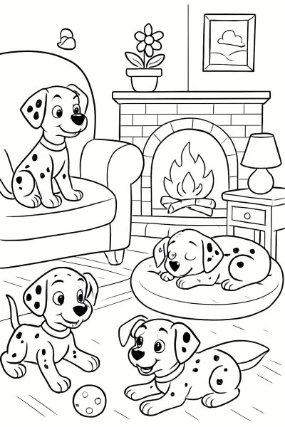101 Dálmatas para colorir 15