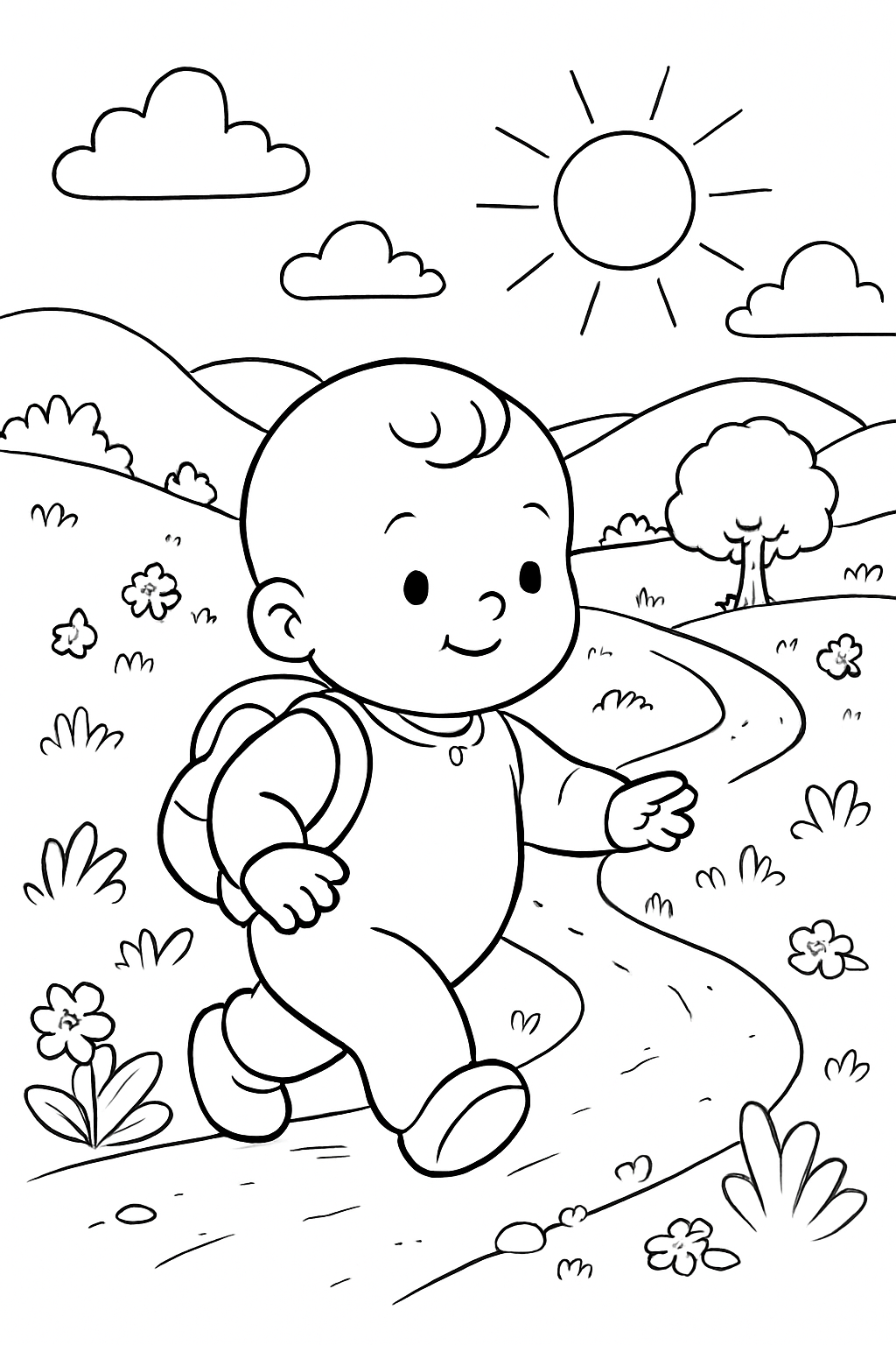 Bebê para colorir 06