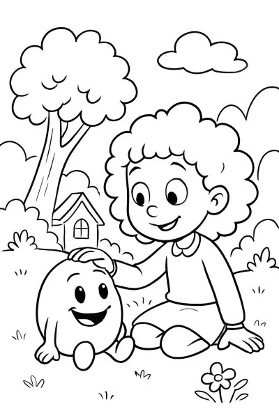 Ansiedade (Divertida Mente) para colorir 05