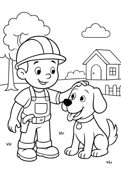 Bob, o Construtor para colorir 05