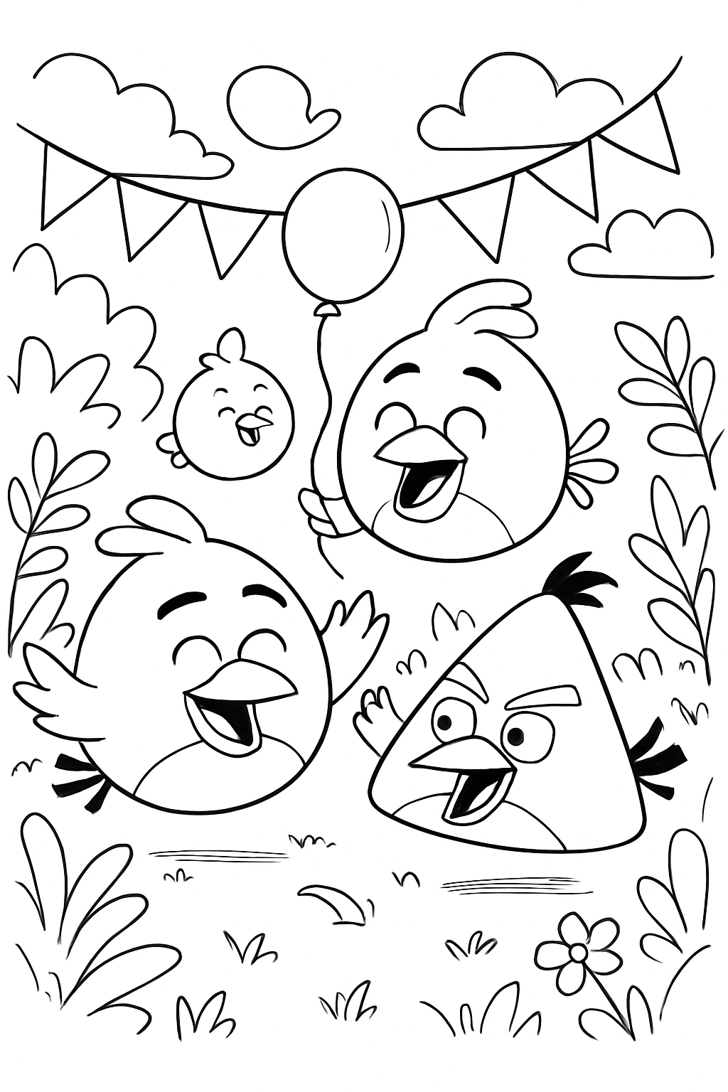Angry Birds para colorir 09