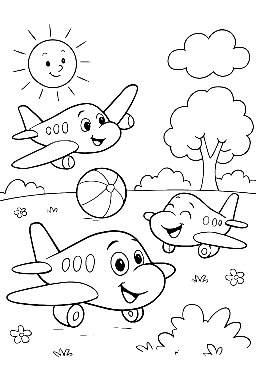 Aviões para colorir 14