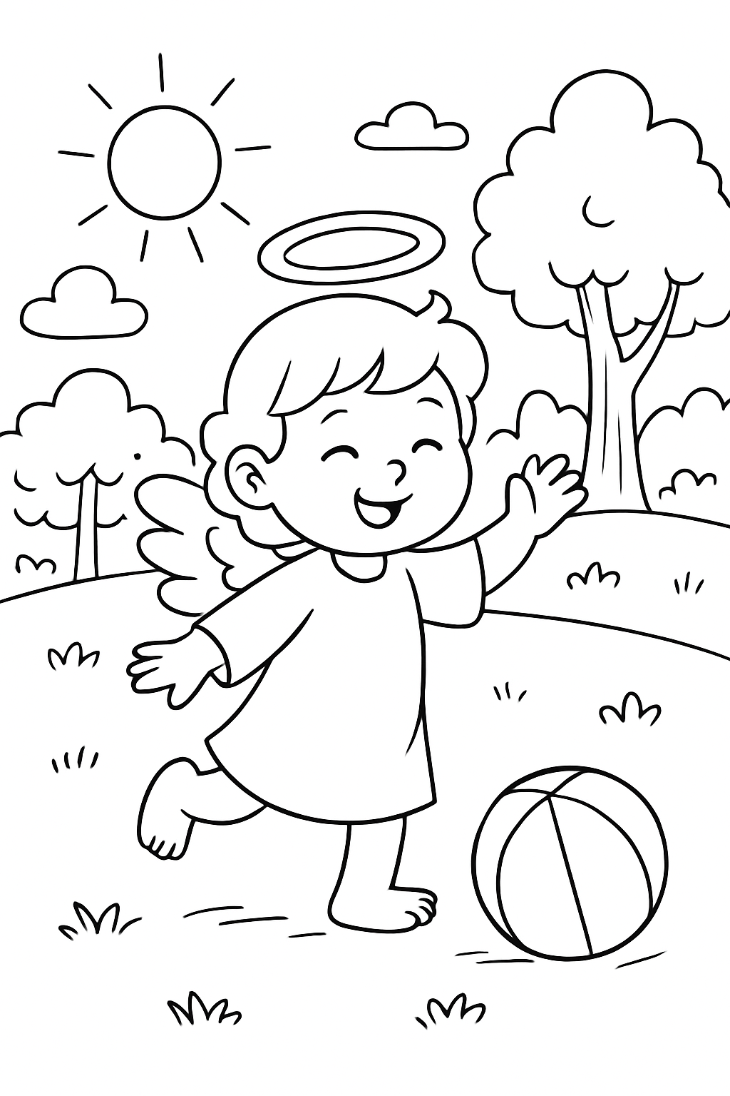 Anjos para colorir 14