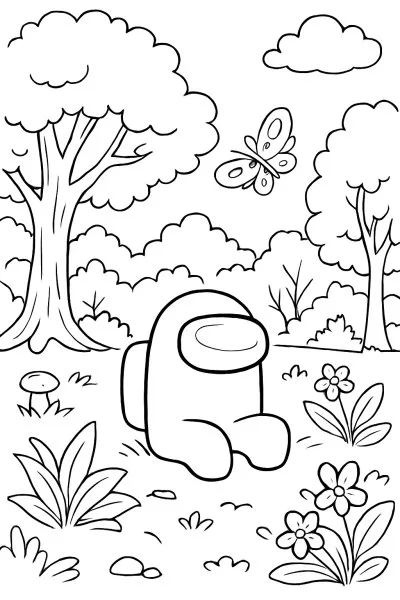 Among Us para colorir 13