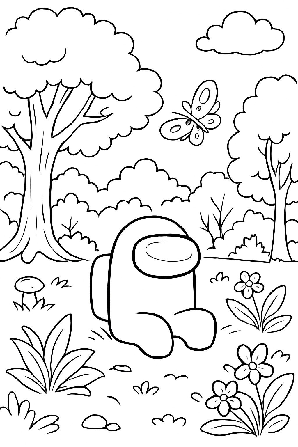 Among Us para colorir 13