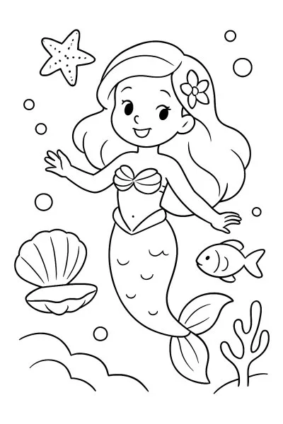Ariel para colorir 07