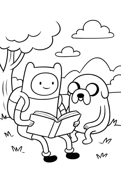 A Hora de Aventura para colorir 05