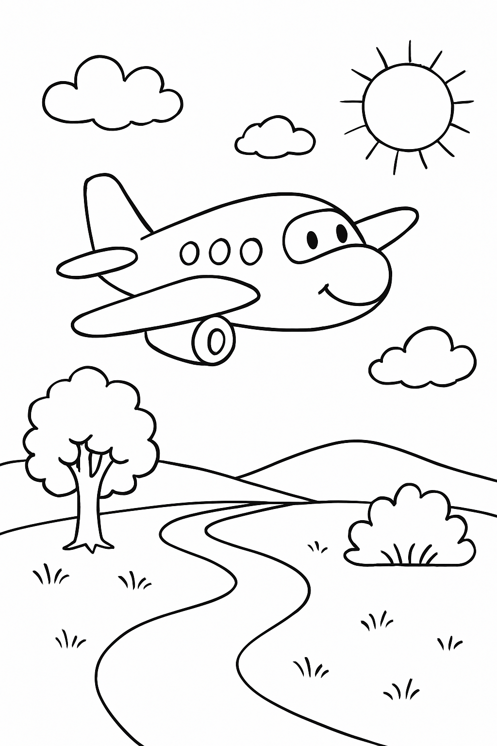 Aviões para colorir 08