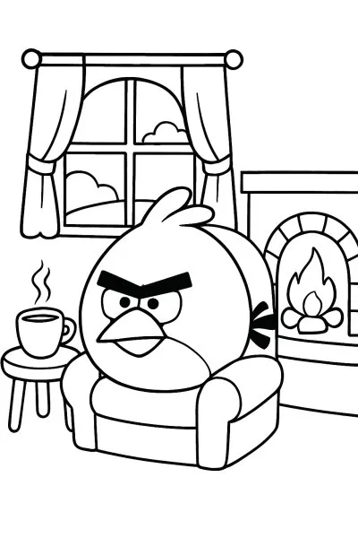 Angry Birds para colorir 04