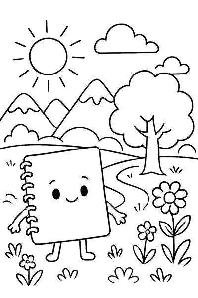 Caderno para colorir 10