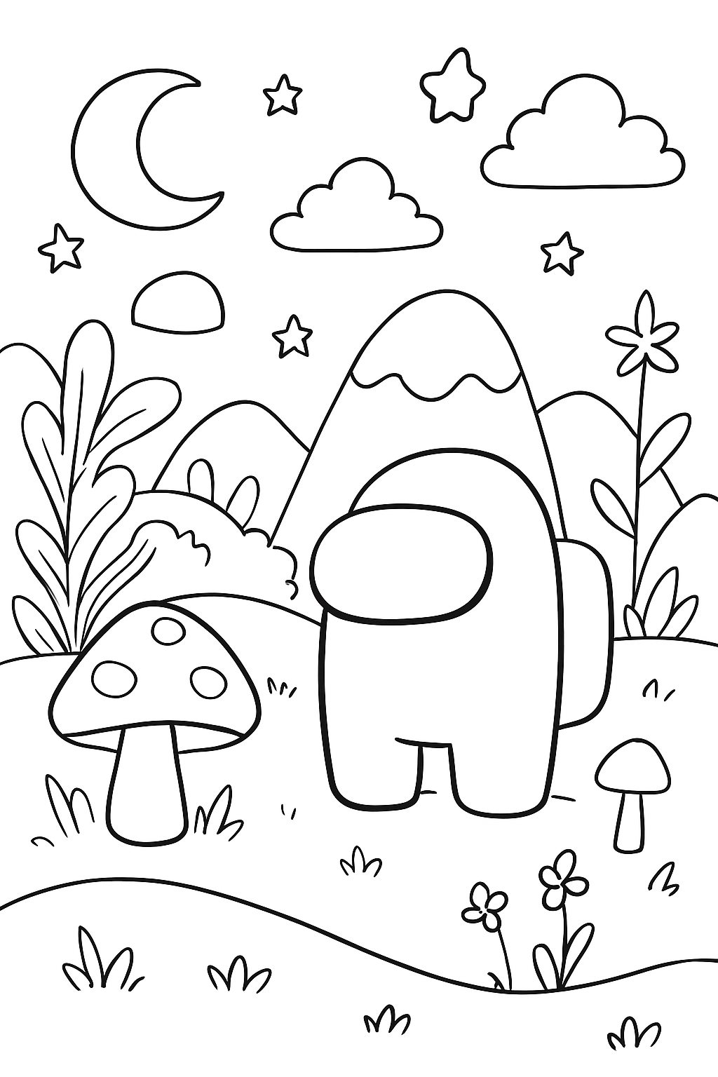 Among Us para colorir 10