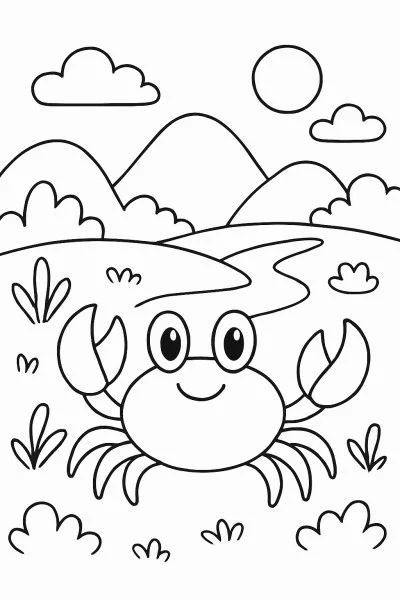 Caranguejo para colorir 10