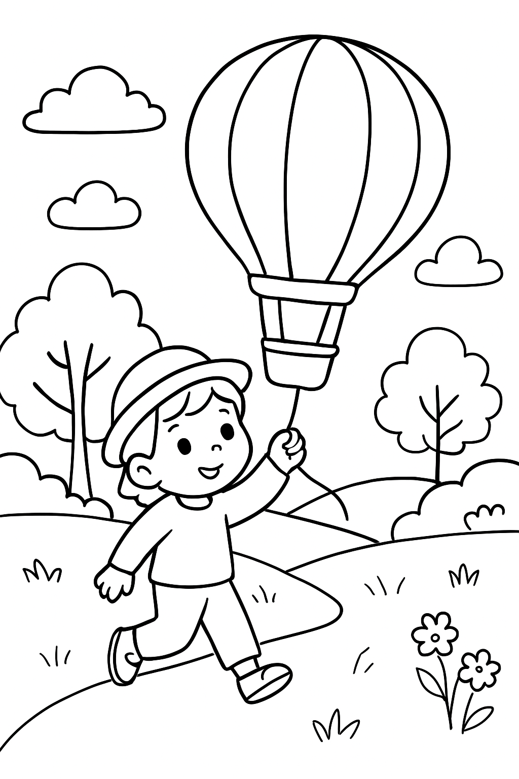 Balão para colorir 11