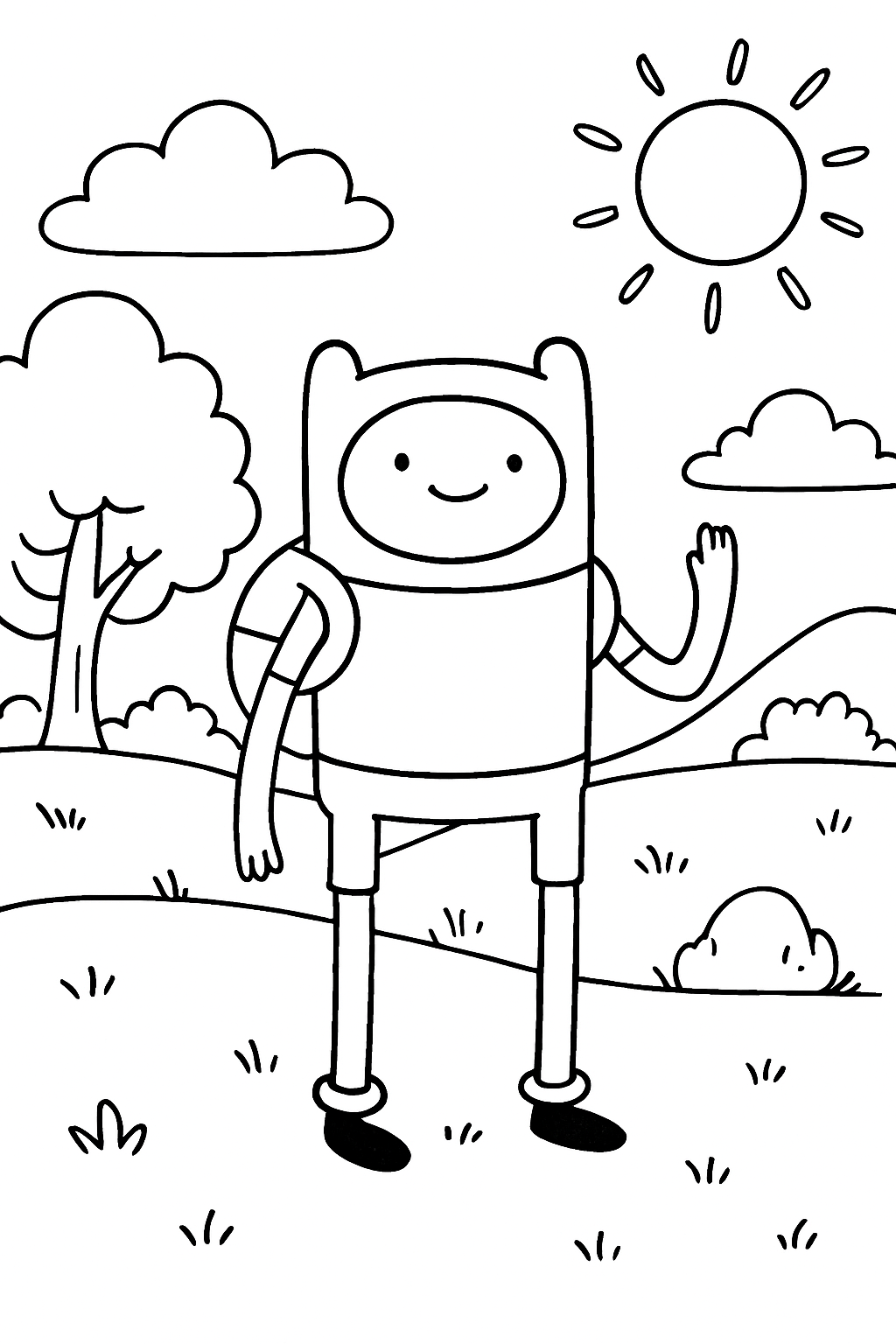 A Hora de Aventura para colorir 08