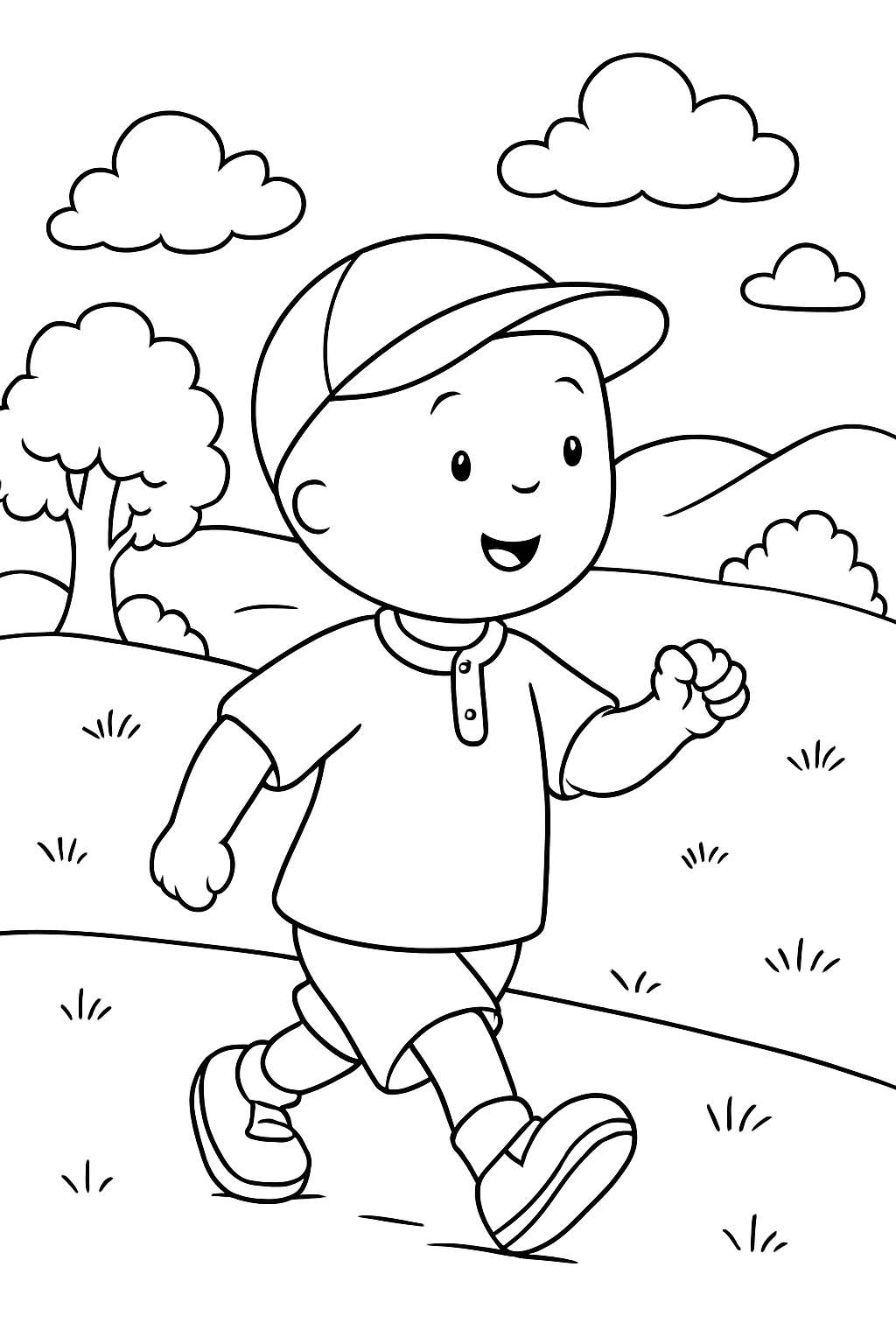 Caillou para colorir 08