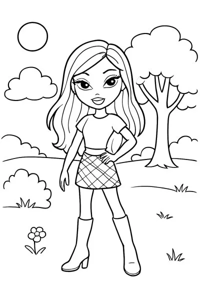 Bratz para colorir 08