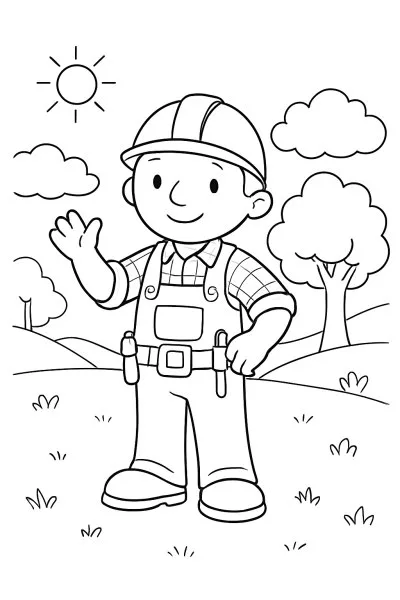 Bob, o Construtor para colorir 08