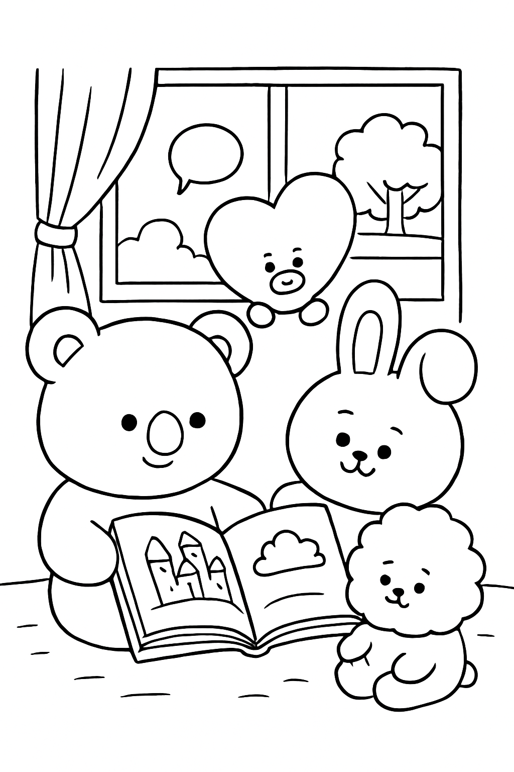 BT21 para colorir 05