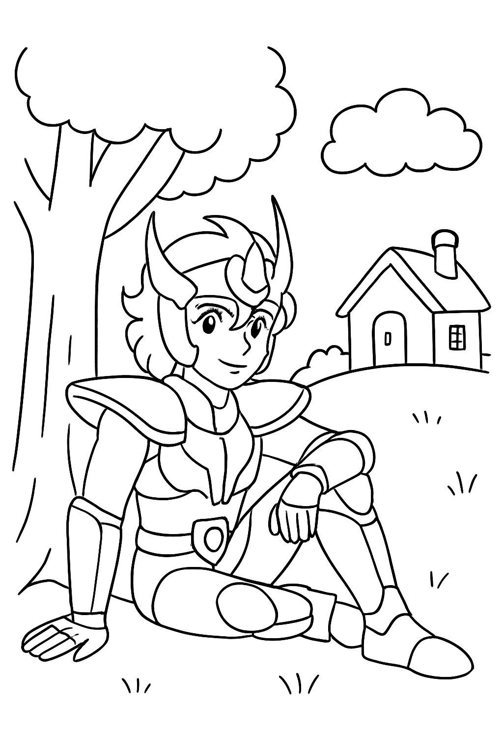 Cavaleiros do Zodíaco para colorir 04