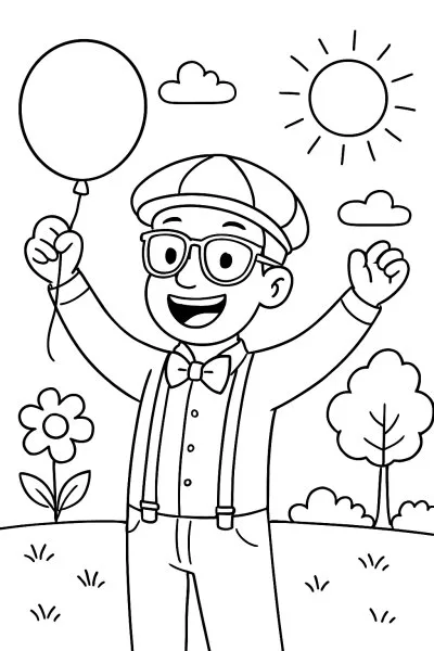 Blippi para colorir 09