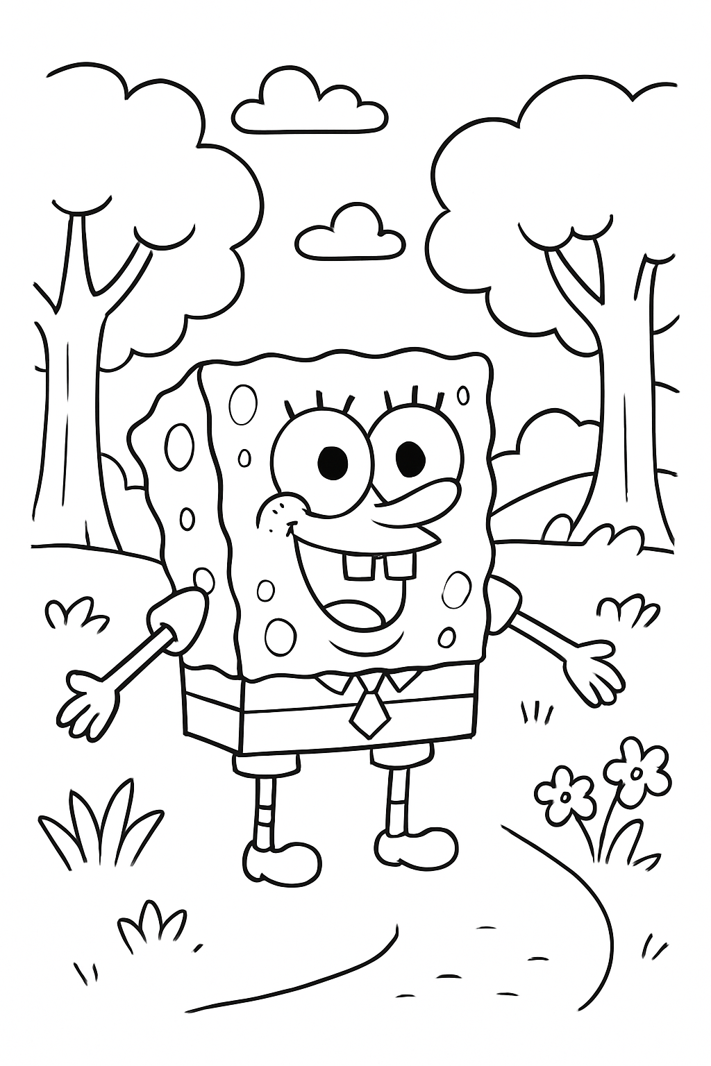 Bob Esponja para colorir 13