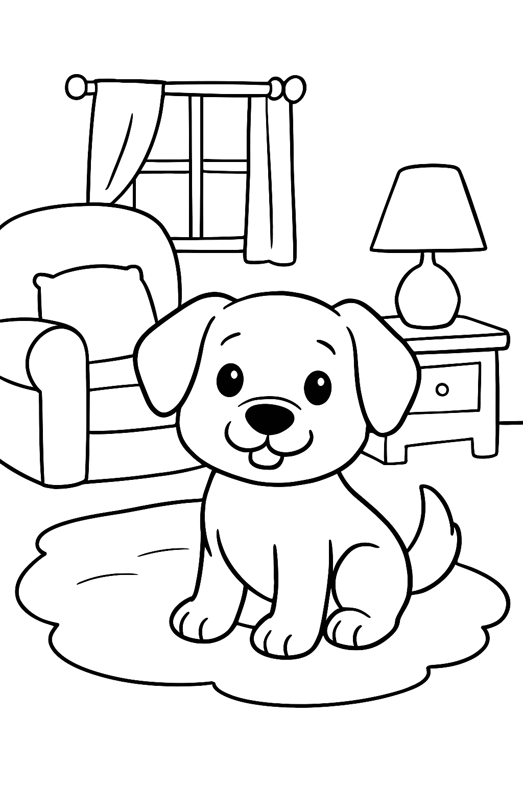 Cachorros para colorir 04