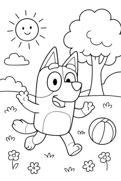 Bluey para colorir 14