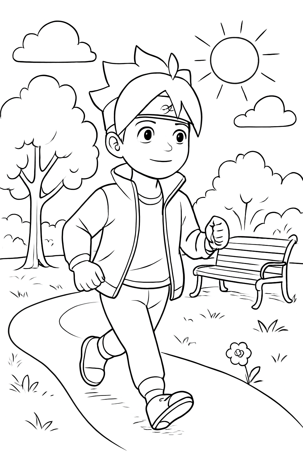 Boruto para colorir 11
