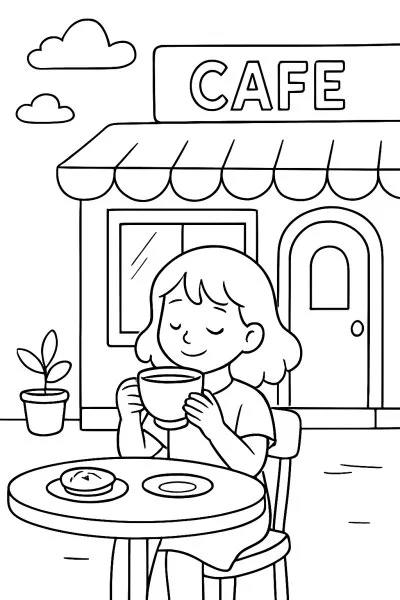 Café para colorir 11
