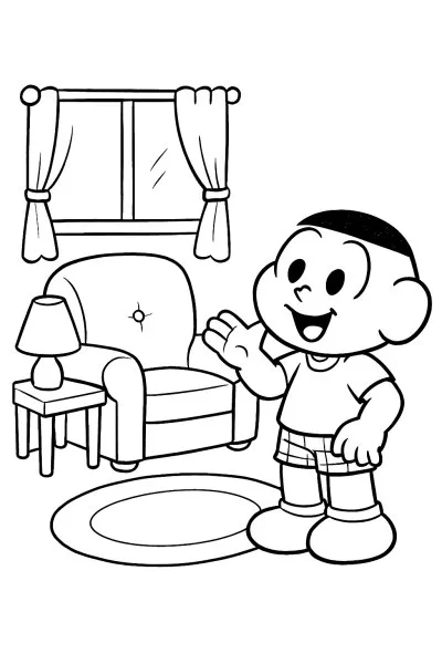 Cascão para colorir 04