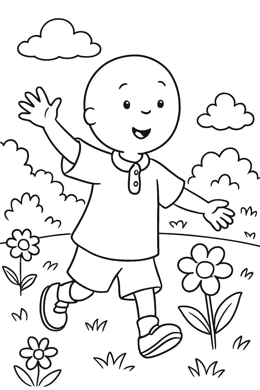 Caillou para colorir 12