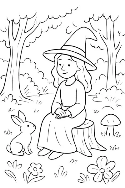 Bruxas para colorir 02