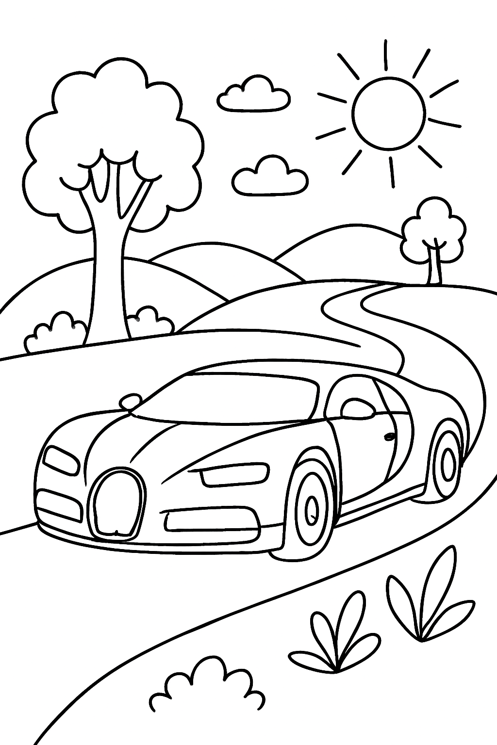 Bugatti para colorir 10